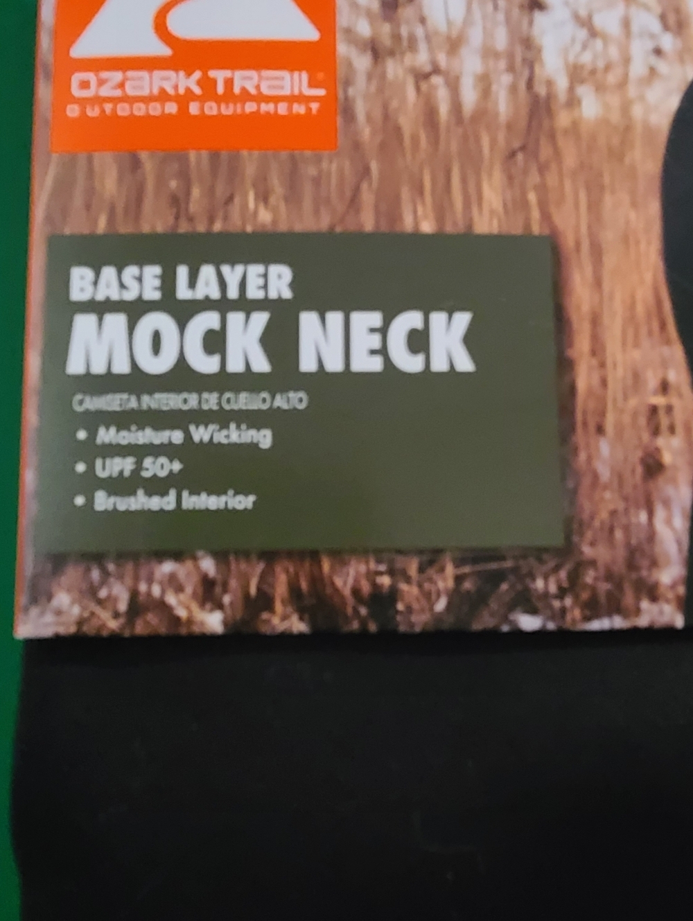 Ozark Trail Warmest Base Layer Mock Neck Top XL Black (D1-X) - Picture 6 of 10